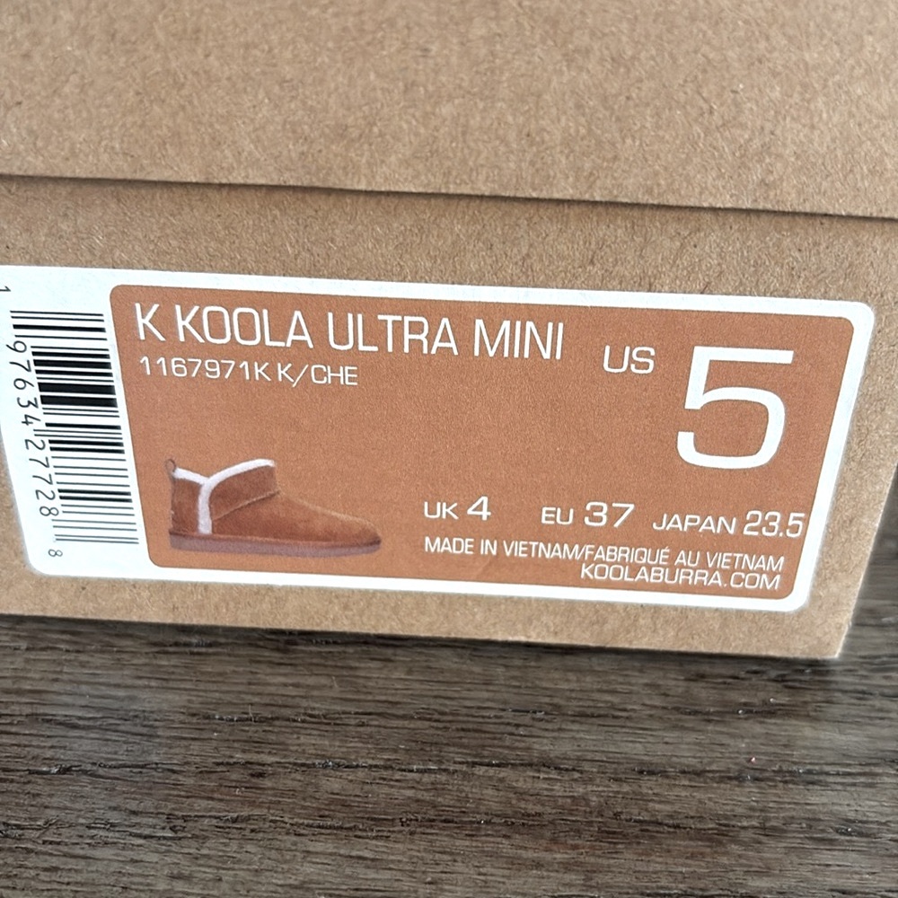 NIB [Koolaburra By UGG] Koola Ultra Mini Brown Winter Boots Women’s/Big Kids 5 - Picture 12 of 13